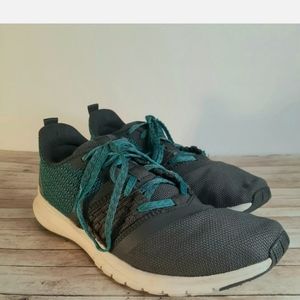REEBOK WOMEN'S ASH GREY/SOLID TEAL SNEAKERS SIZE 9